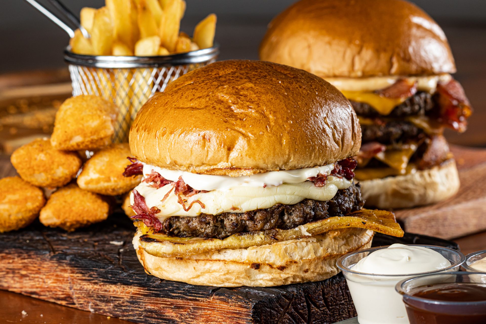 A handmade burger from The Local Plate